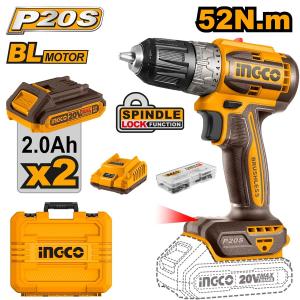 ATORNILLADOR 20V BATERIA 52NM P20S BRUSLESS MOTOR CON BAT X