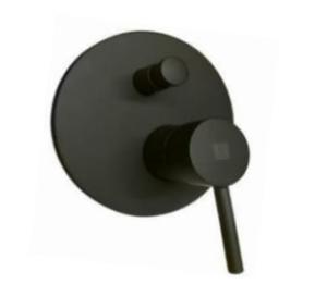 BAÑERA EMBUTIR MONOCOMANDO PALITO [NEGRO] 40mm