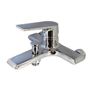 BAÑERA MONOCOMANDO FAS ICE CROMADO MANETA CUAD. PICO ML (PFW