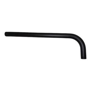 BRAZO CAÑO 30cm CURVO ACERO [NEGRO]
