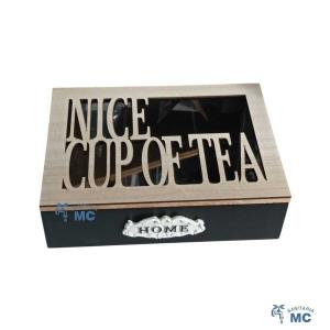 CAJA DE TE 6 DIVISIONES 24X17X7cm