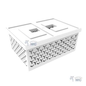 CESTA ORGANIZADORA MEDIANA CON TAPA 31,7x22,7x14cm(PFW)