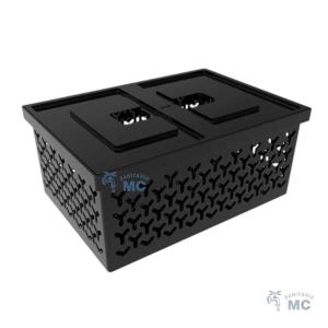 CESTA ORGANIZADORA MEDIANA CON TAPA 31,7x22,7x14cm(PFW)