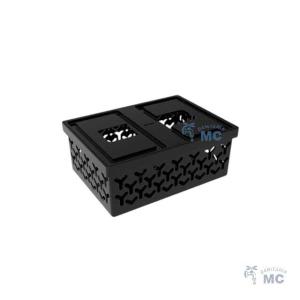 CESTA ORGANIZADORA PEQUEÑA CON TAPA 21,4x15,5x8,7cm (PFW)