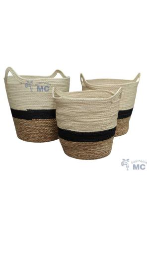 CESTO REDONDO CON AGARRADERA COMBINADO