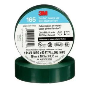 CINTA AISLADORA 3M TEMFLEX 165 VERDE 18M(PFW)