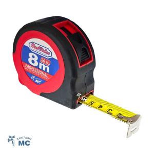 CINTA MÉTRICA METRO CON GOMA 8 MT. BEST VALUE