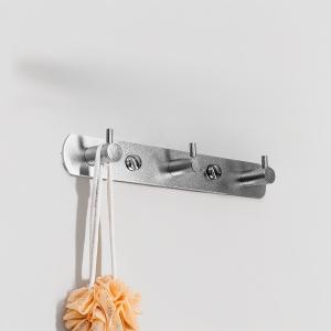 COLGADOR PERCHERO (3 GANCHOS) PARED ALUM METAL [SATINADO]