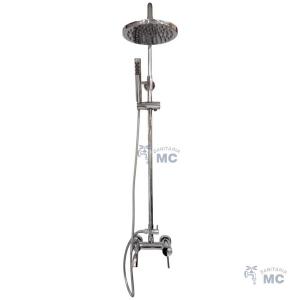 COLUMNA DUCHA EXT. PALITO C/BRAZO ROS. Y TEL. (PFW)