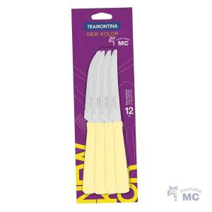 CUCHILLO ASADO C/U NEW COLOR MARFIL TRAMONTINA