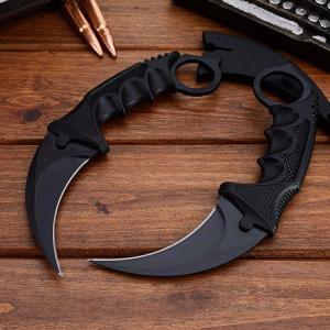 CUCHILLO CAZA ARMA BLANCA KARAMBIT [NEGRO] (PFW)