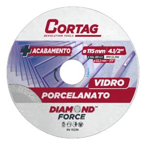 DISCO DIAMANTADO 115MM PORCELANATO/VIDRIO CORTAG (PFW)