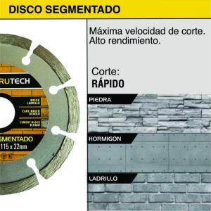 DISCO DIAMANTADO SEGMENTADO CONSTRUTECH 115 MM