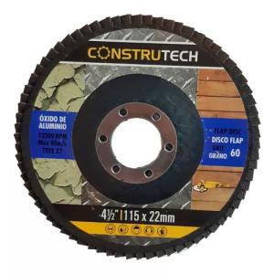 DISCOS FLAP 60 4 1/2 115 X 22 MM CONSTRUTECH (PFW)