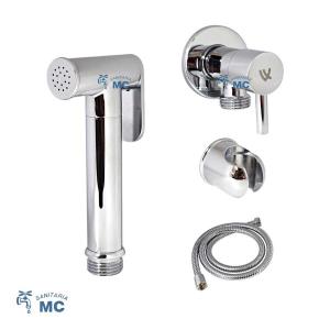 DUCHA HIGIENICA MONTALBO SOLO FRIA CON LLAVE Y SOPORTE METAL