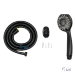 DUCHERO NEGRO CHORRO AJUSTABLE CON MANGUERA (PFW)
