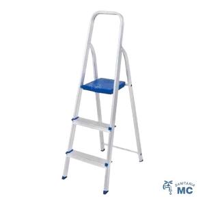 ESCALERA PLEGABLE ALUMINIO 3 ESCALONES MOR