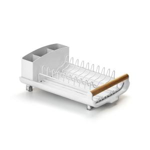 ESCURREPLATOS EXTENSIBLE [BLANCO+MADERA] 31X20X12 (PFW)