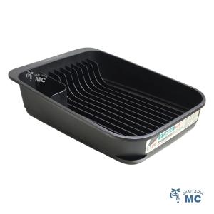 ESCURREPLATOS CON BANDEJA ABS 40X29X12cm [NEGRO] (P)