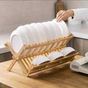 ESCURRIDOR PLEGLABLE DE  BAMBU