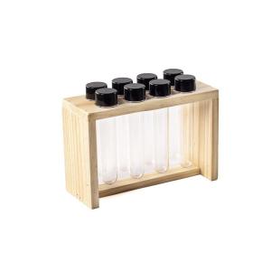 ESPECIERO CONDIMENTERO C/SOPORTE X8 TUBOS 20X8X15cm