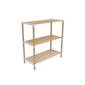 ESTANTERIA 3 NIVELES 78X65X30CMS MADERA