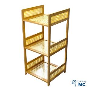 ESTANTERIA REPISA BAMBÚ 3 ESTANTES MUEBLE CLÁSICO NATURA