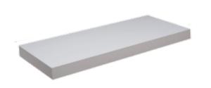 ESTANTE REPISA FLOTANTE TENDENZA 4 X 25 X 60 CM BLANCO C/ACC