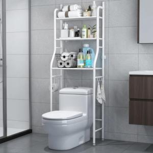 Estante organizador sobre inodoro mueble 1,55 mts [BLANCO]