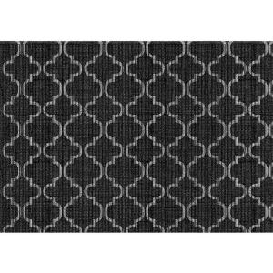 FELPUDO ALFOMBRA TROPICAL (ARABE NEGRO) 45X65cm KAPAZI