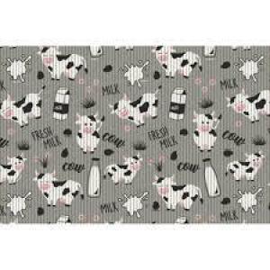 FELPUDO ALFOMBRA TROPICAL (MU MU GRIS 2.0) 43X65cm KAPAZI