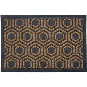 FELPUDO COCO/GOMA 40X60CM H.1CM HEXAGONO