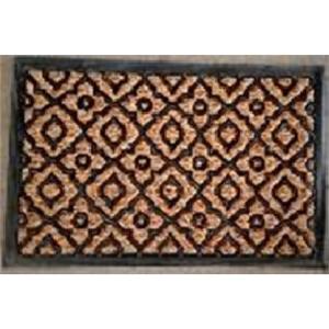 FELPUDO COCO/GOMA 40X60CM H.1CM TRAMA FLOR