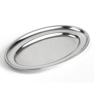 FUENTE OVAL ACERO INOXIDABLE 30 CM