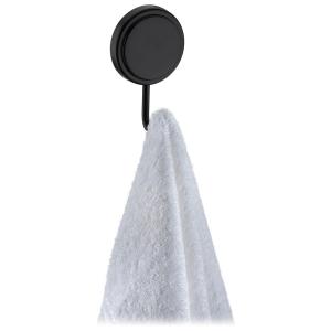 GANCHO  PERCHA ADHESIVO - NEGRO MATE
