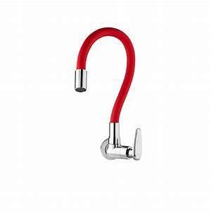 GRIFO UNITARIO MESA COCINA ALLURE MOUVE CROMO ROJO