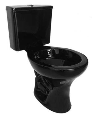 INODORO CON MOCHILA CELITE AZALEA NEGRO BRILLANTE 30 CM.