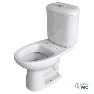 INODORO + MOCHILA 30CM OVALADO ALOHA CELITE [GRIS]