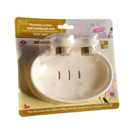 JABONERA C/VENTOSAS PLÁSTICO HASTA 2KG [BLANCO]