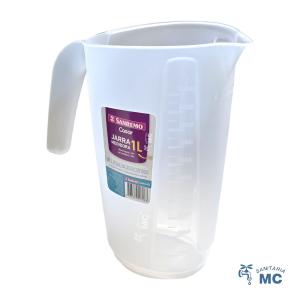 JARRA MEDIDORA TRANSPARENTE COCINA 1000ml MEDIDAS (PFW)