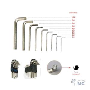 KIT DE LLAVES ALLEM 9 PIEZAS [T10 - T50] (PFW)