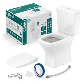 INODORO CON MOCHILA VIP 30CM BLANCO KIT COMPLETO ML (PFW)