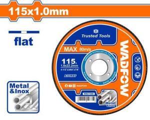 DISCOS CORTE METAL (LATA 50)41/2X1.0MM WADFOW X UNIDAD(PFW)