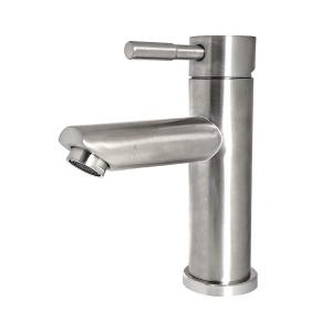 LAVATORIO MONOCOMANDO 18 CM ALTO ACERO INOX 304