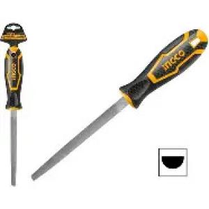 LIMA MEDIA CAÑA METAL 20CM CON MANGO INGCO