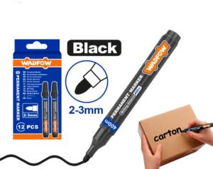 MARCADOR PERMANENTE X UNIDAD [NEGRO] 2-3MM FIBRA WADFOW