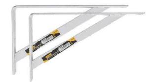 MENSULA BLANCA 10CM X 15CM soe100b (PAR - 2 UNIDADES)