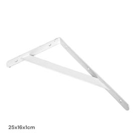 MENSULA ESCUADRA METAL 25X16X1CM BLANCO