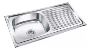 MESADA/ PILETA /VALVULA ACERO INOXIDABLE 80 cm X 50cm