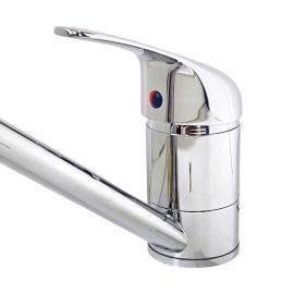MEZCLADORA COCINA MESA S/HORIZONTAL CROMADO SALERNO    ML